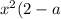 x {}^{2} + (2 - a)x - a - 3 = 0